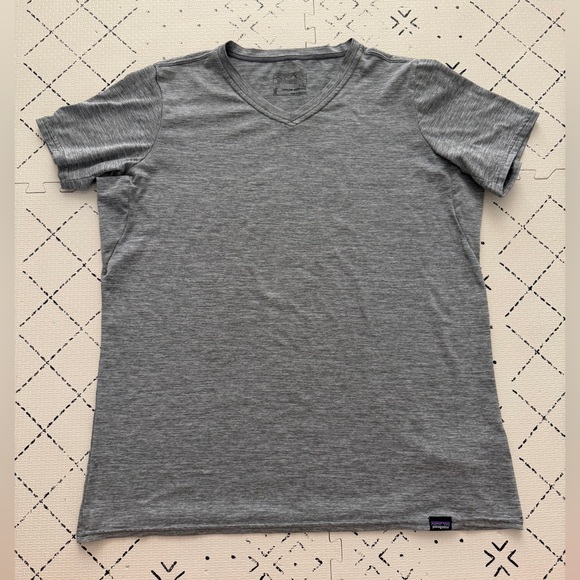 Patagonia Tops - Patagonia Capilene  Base-layer T-Shirt‎ Top Short Sleeve V-Neck Womens M